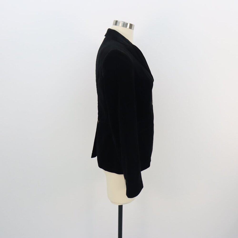 Academia Banana Republic Black Velvet Blazer with Gold Coat of Arms Buttons 4 - Picture 10 of 15